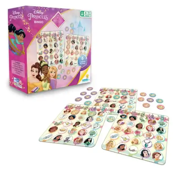 Ronsa Juego de Mesa Bingo Princesas 12360