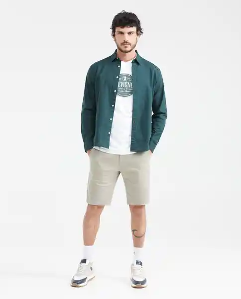 Short Colors Rocket Masculino Café Khaki Claro 30 Chevignon