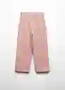 Pantalón Berlin Niñas Rosa Talla 14 Mango