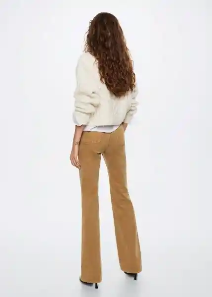 Jeans Valenp Beige Talla 44 Mujer Mango