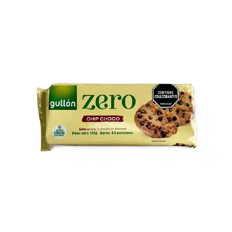 Gullón Zero Galletas Chip Choco sin Azúcar 125 g