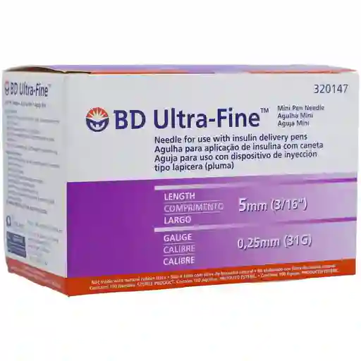 Bd Ultra Fine Aguja Insulina Pen Needle Mora