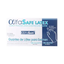 Alfa Safe Guantes de Látex Talla M