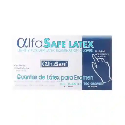 Alfa Safe Guantes de Látex Talla M