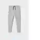 Pantalón Zipp Gris Medio Vigore Talla 07 Niños Mango