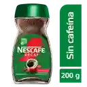 Café descafeinado NESCAFÉ DECAF instantáneo x 200g