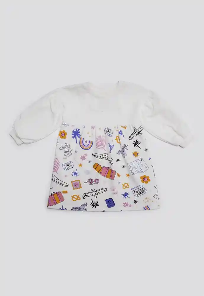 Vestido Manga Larga People 49314