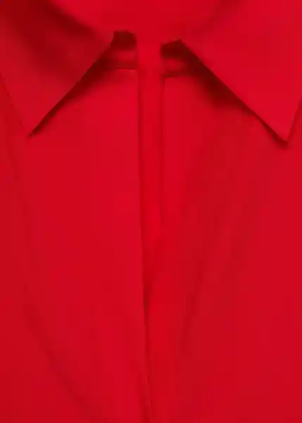 Camisa Lima Rojo Talla L Mujer Mango