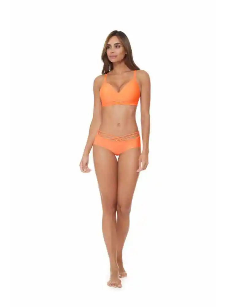 Panty Cachetero Sesgos Decorativos S-naranjane