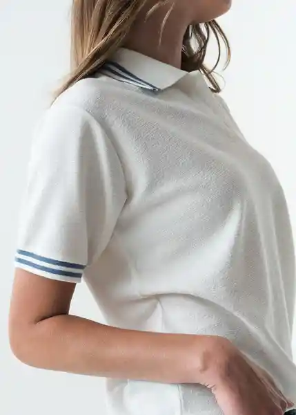 Camiseta Mujer Crudo Puro Claro Talla S 503G043 Naf Naf