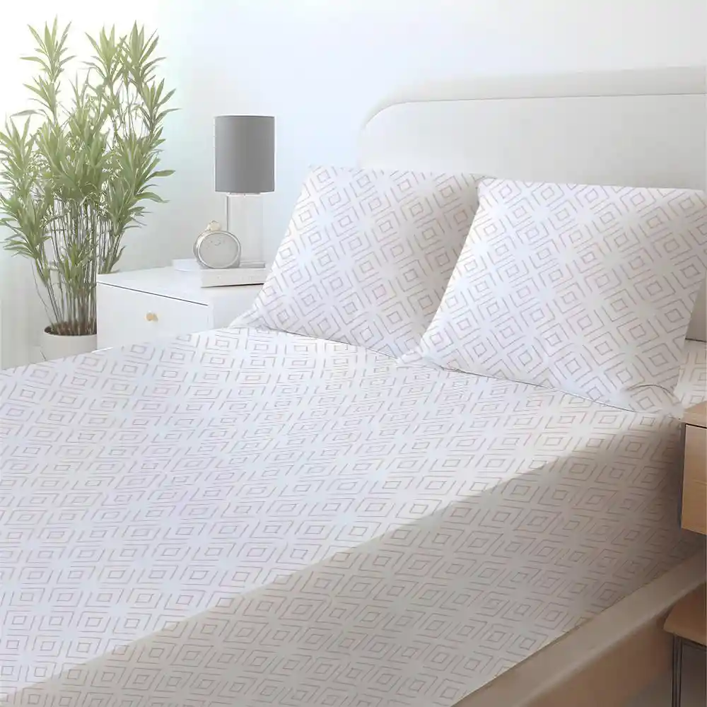 Semij/cama 100% Pol Katus Doble Estampado