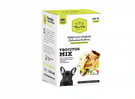 Three Pets Snack para Perro Trocitos Sabores Mixtos