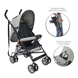 Coche Paseador Bebe Future Gris Happy Baby Happy Baby Future Gris