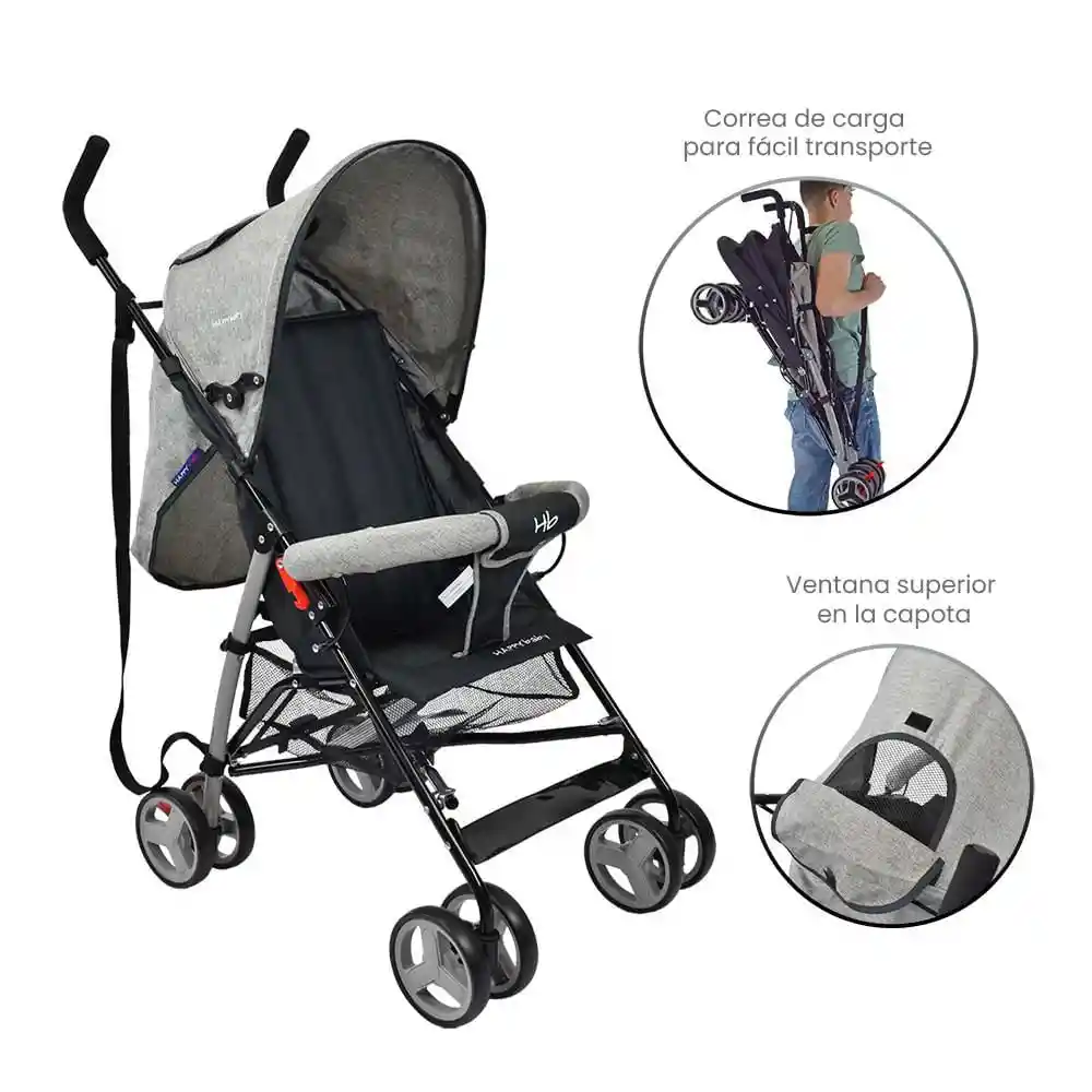 Coche Paseador Bebe Future Gris Happy Baby Happy Baby Future Gris