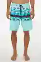 ONeill Short de Baño Hyperfreak Heist Print Am Aquamarine T. 30