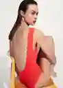 Traje del Bañador Sunny Rojo Talla XS Mujer Mango