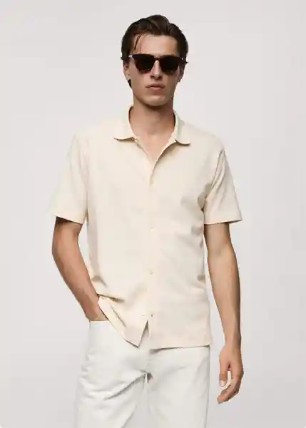 Polo Blais Blanco Talla XXL Hombre Mango