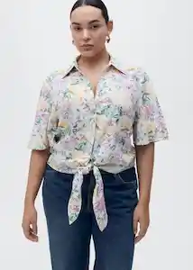 Camisa Red Crudo Talla S Mujer Mango