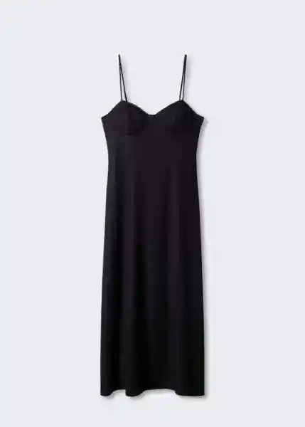 Vestido Valentin Negro Talla XS Mujer Mango