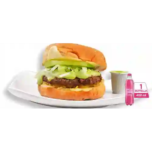 Combo Hamburguesa de Pollo + Postobón Manzana 400 ml