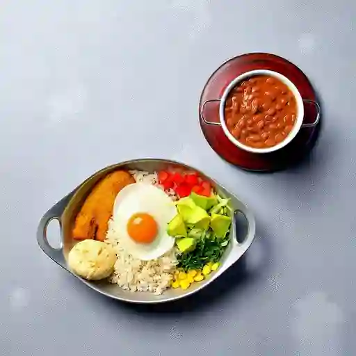 Bandeja Paisa Sin Carnes Rojas