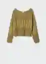 Saco Jersey Leslie Khaki Talla S Mujer Mango