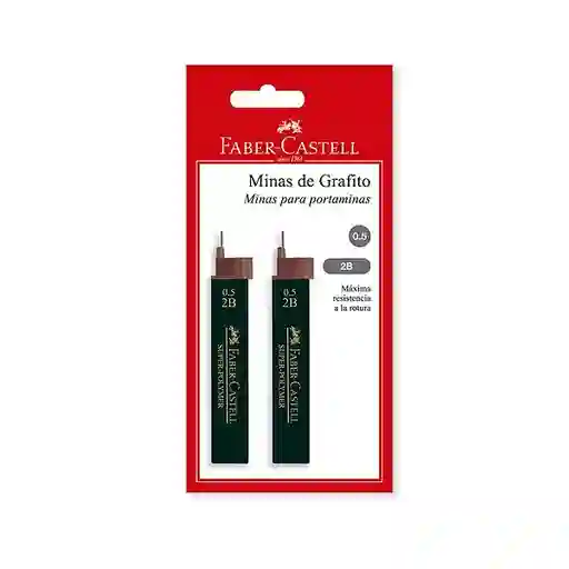 Faber Castell Mina Para Portaminas 0.5 2B Blister