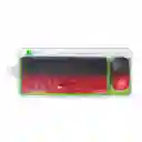 Combo Teclado + Mouse Recargable 2.4 Bluetooth Negro/rojo
