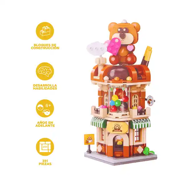 Set de Bloques Fábrica de Sueños de Chocolate Miniso