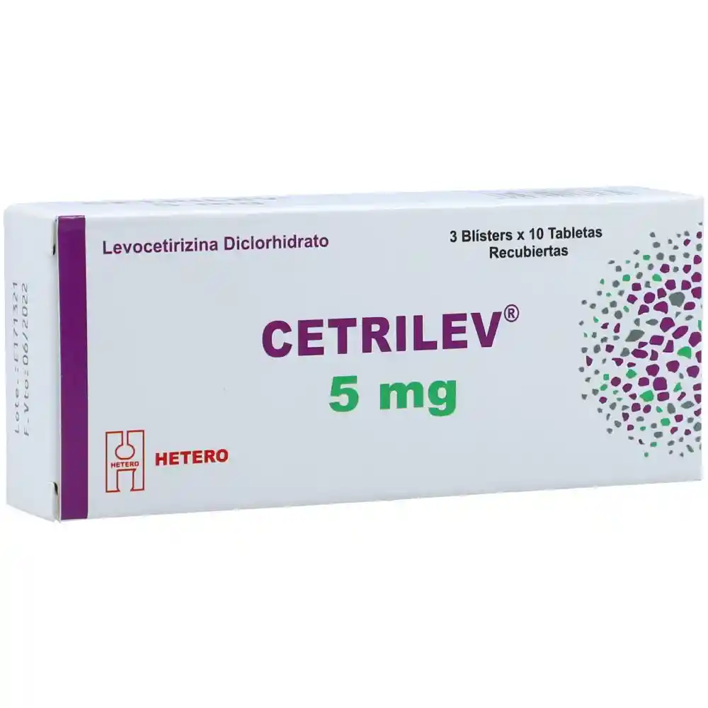Cetrilev levocetirizina en tabletas