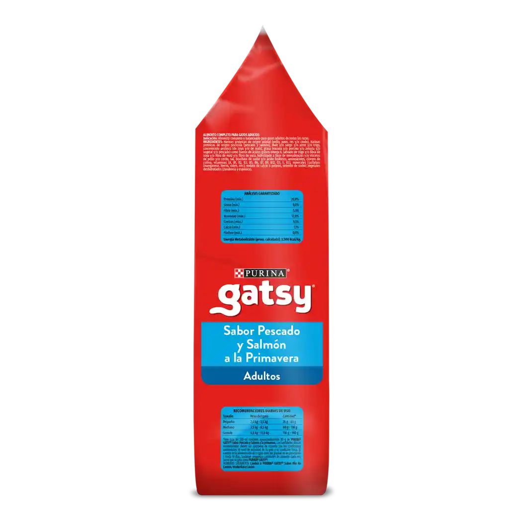 Comida para Gatos Purina Gatsy pescado y salmón 17kg