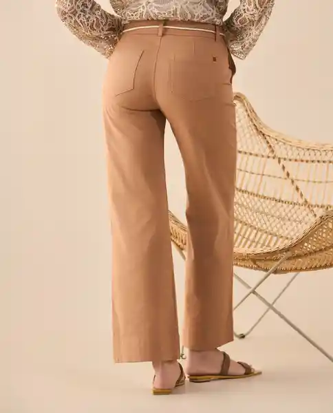 Pantalón Café Asno Medio Talla 12 131G004 Esprit