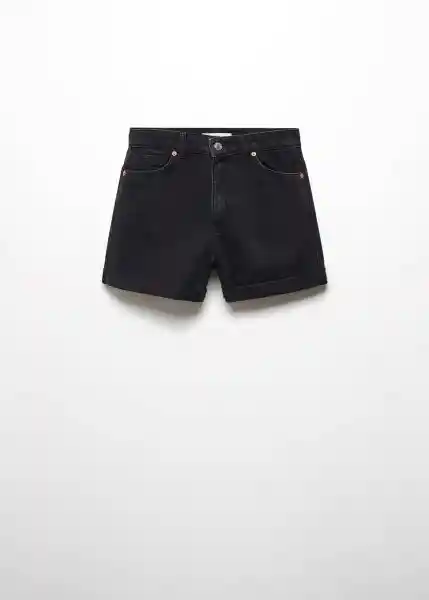 Short Mom80 Tejano Negro Talla 52 Mujer Mango