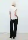 Camisa Lim Offwhite Talla M Mujer Mango