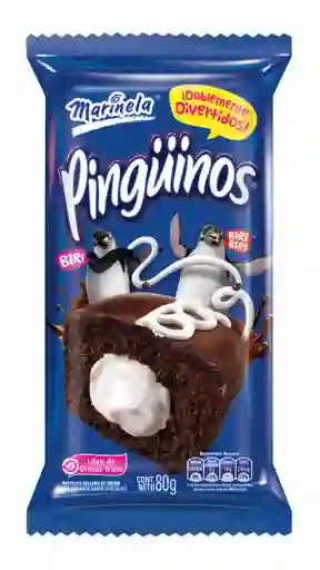  Pinguinos Pastelitos De Chocolate Relleno Con Crema 