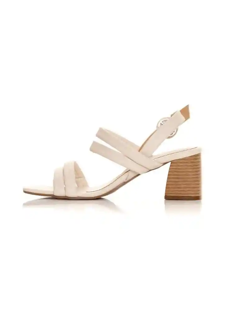 Sandalias Tacón Nude Talla 35