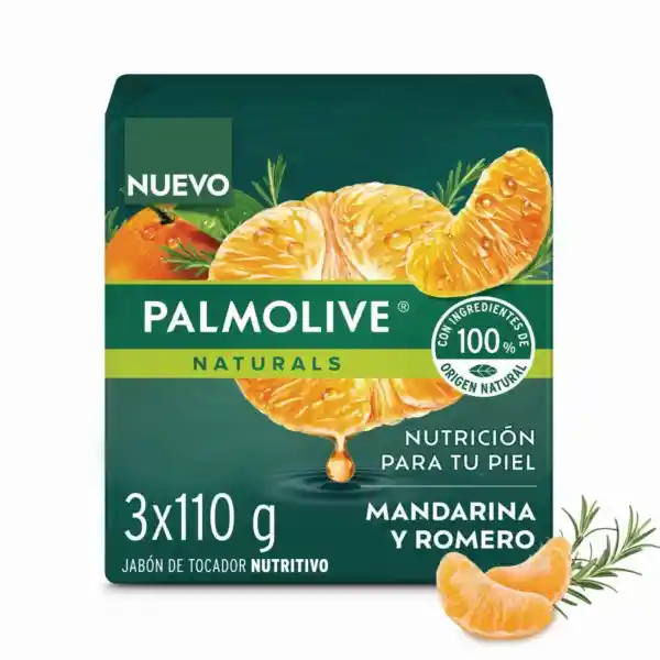 Palmolive Jabón Mandarina y Romero en Barra
