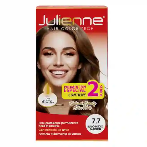 Tinte Julienne Estuche Doble Rubio Medio Marron 7-7