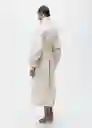 Abrigo Trench Biscuit Piedra Talla S Mujer Mango