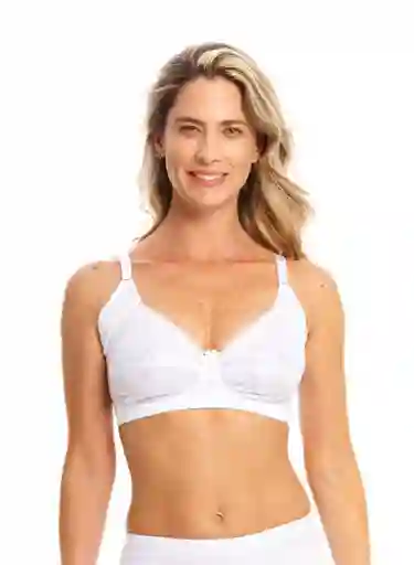 Brasier Borde Con Encaje Dama Blanco Talla 36 Bronzini Woman