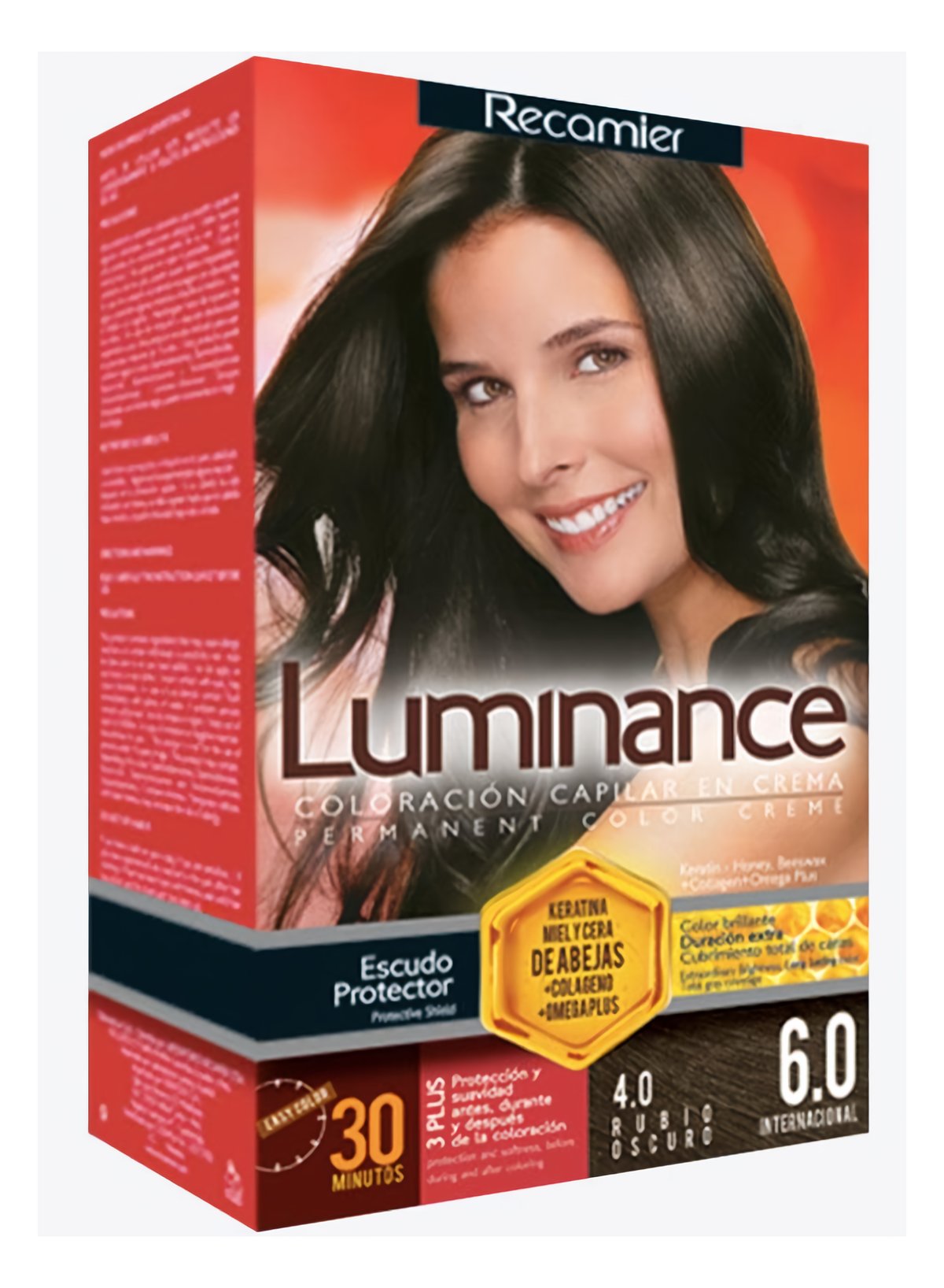 Recamier Tinte Permanente Tono 4.0 Rubio Oscuro 2 x 1 und