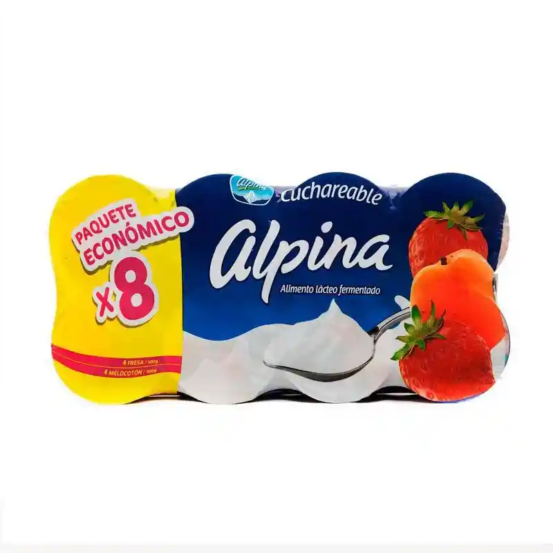 Alpina Yogurt Cuchareable Original Sabor Frutal 