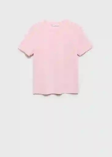 Camiseta Rita Rosa Light Talla S Mujer Mango