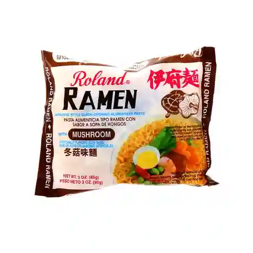 Roland Pasta Alimenticia Tipo Ramen Sabor Sopa de Hongos