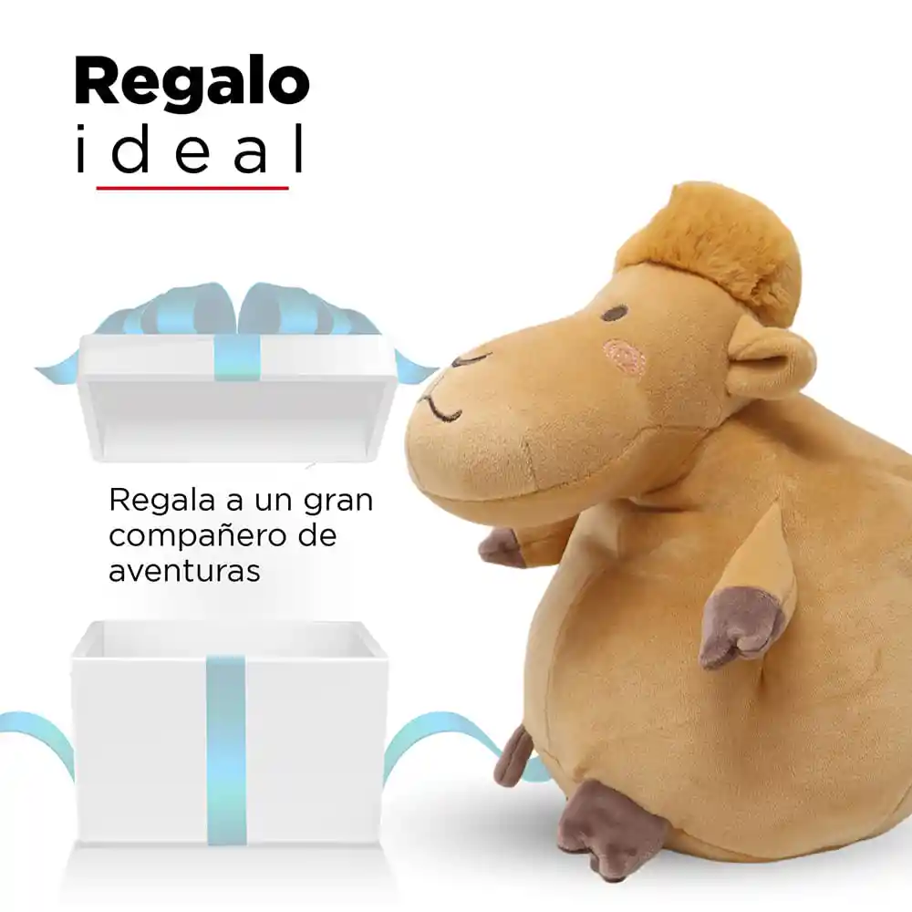 Miniso Peluche Redondo Camello Café