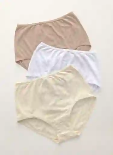 Paqx3 Panties Clásicos Con Excelente Cubrimiento 1238X3