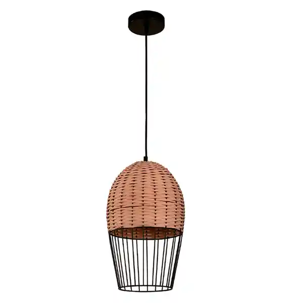 Ikelite - Moderna Lámpara de Colgar Negro 1 Luz E27 40W