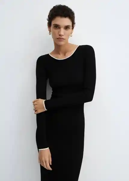 Vestido Shadowin Negro Talla XS Mujer Mango