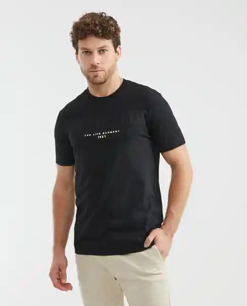 Camiseta Graphic Masculino Negro Sombrío Ultraoscuro L Chevignon