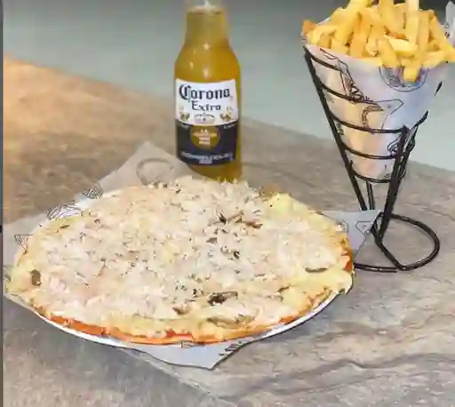 Pizza Pollo Champiñón